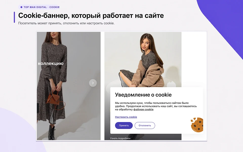 Cookie-баннер по 152-ФЗ с доказательством согласия и блокировкой скриптов — 13