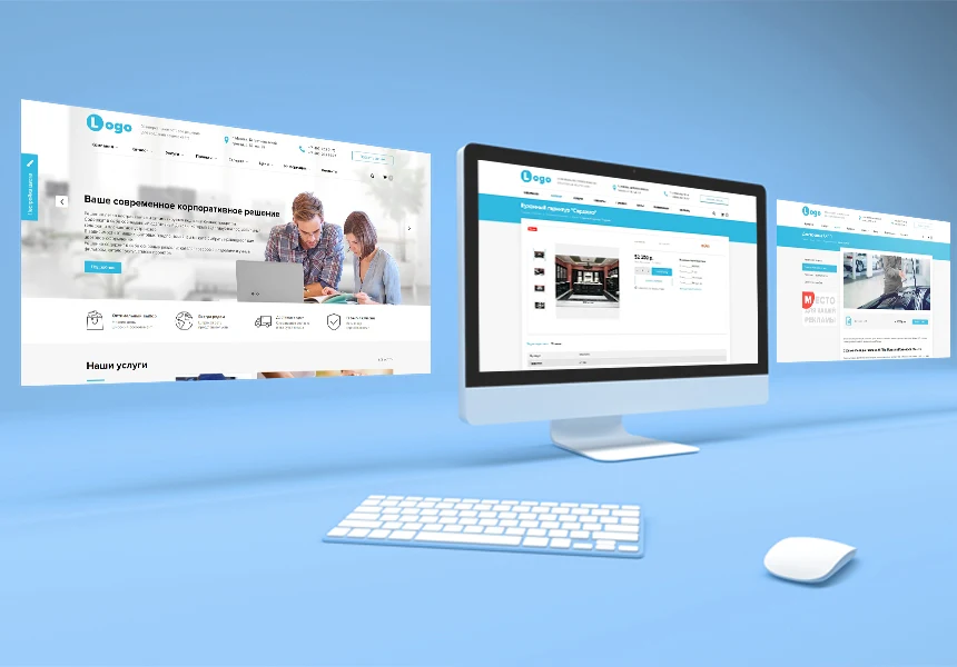 StopTime: Universal company website with a shopping cart. Corporate website — 1