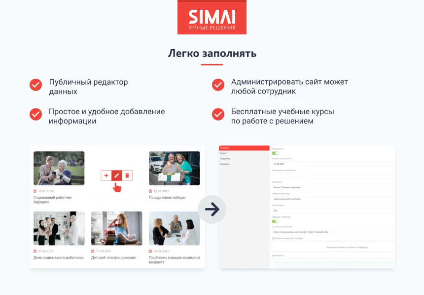 SIMAI-SF4: Сайт центра социального обслуживания - адаптивный с версией для слабовидящих — 5