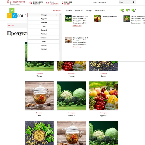 Pvgroup.Food - Online grocery store. Starting from Startup with the constructor - No. 60129 — 5