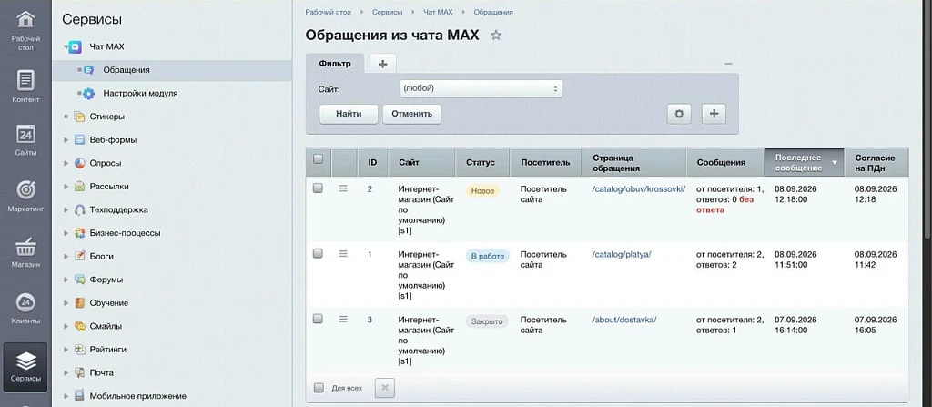 Онлайн-консультант MAX (МАКС) — 7