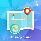 Courier Route Sheet. Organization of the order delivery service and courier management