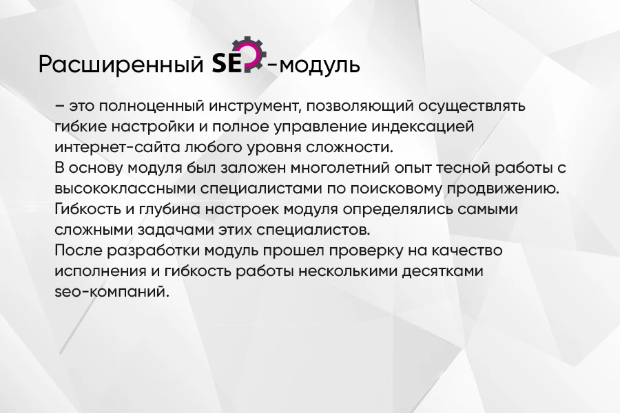 Расширенный SEO-модуль: управление индексацией сайта — 2