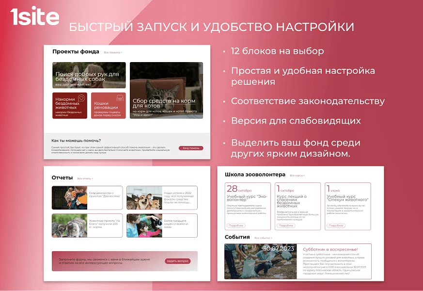 1Site.NKO - Сайт некоммерческой организации, благотворительного фонда — 2