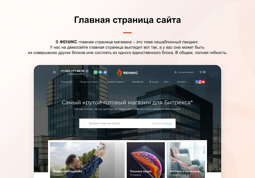 ФЕНИКС — безлимитный конструктор интернет-магазинов с возможностью создавать нешаблонные лендинги — 7