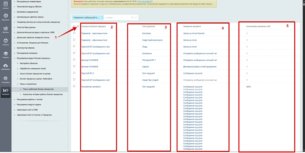 Business Processes Module Extension — 37
