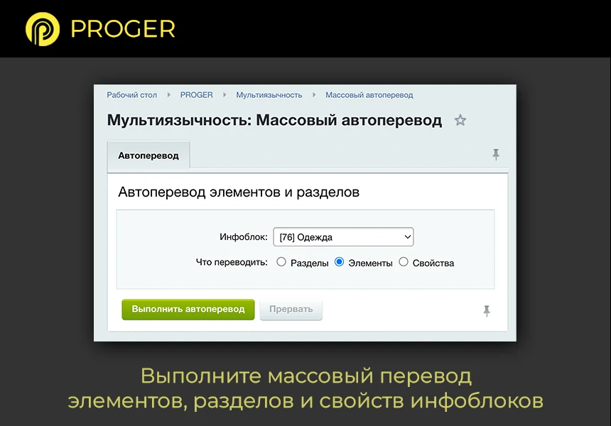 Bitrix Multilingualism: Site InfoBlocks in Different Languages. (Translator, Multilingualism) — 4