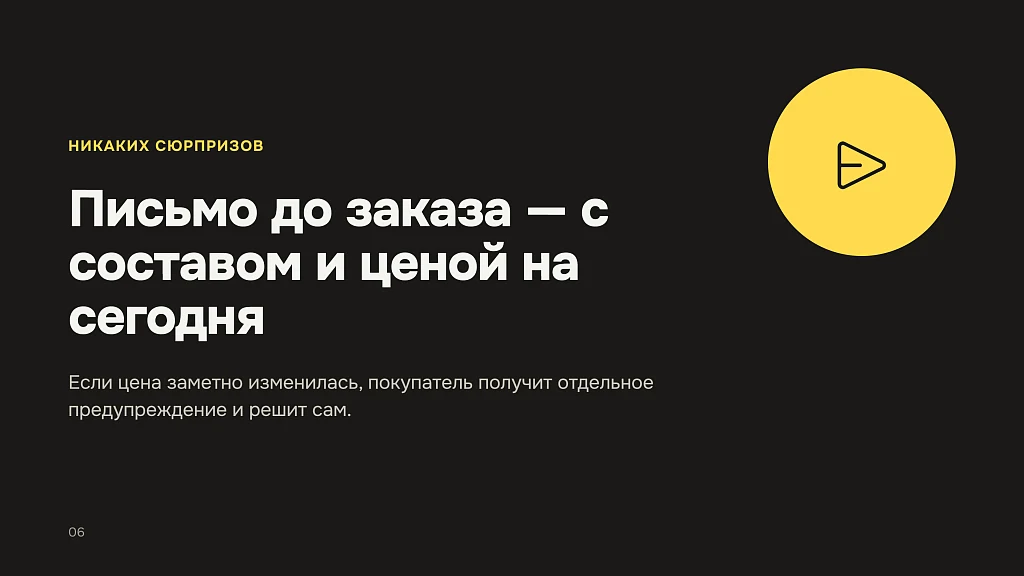 Automatic order repetition — 6