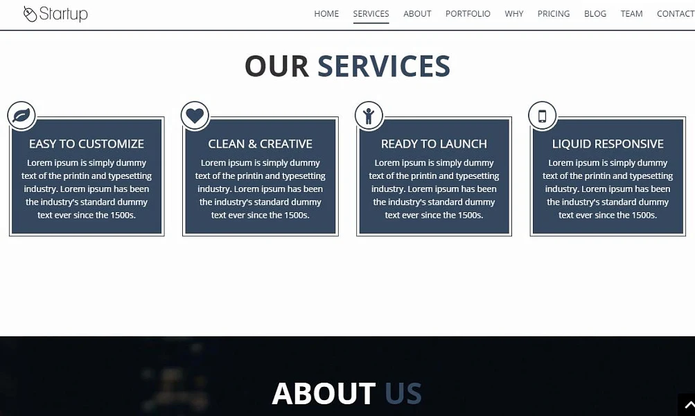 Startup Website — 4