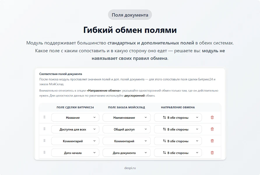 MySklad: Integration with Bitrix24 — 8