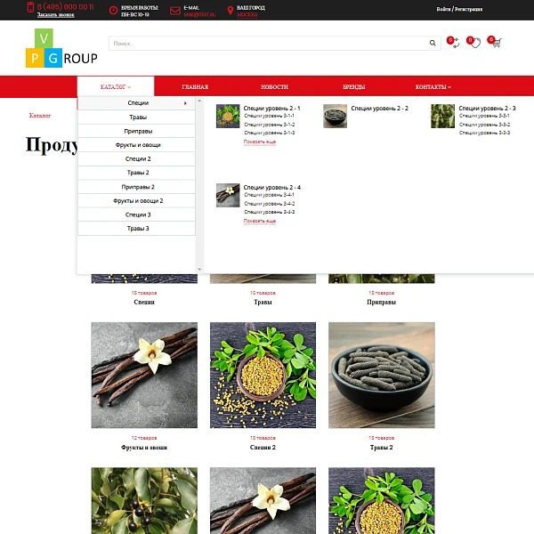 Pvgroup.Food - Интернет магазин специй, продуктов. Начиная со Старта с конструктором дизайна №60161 — 5