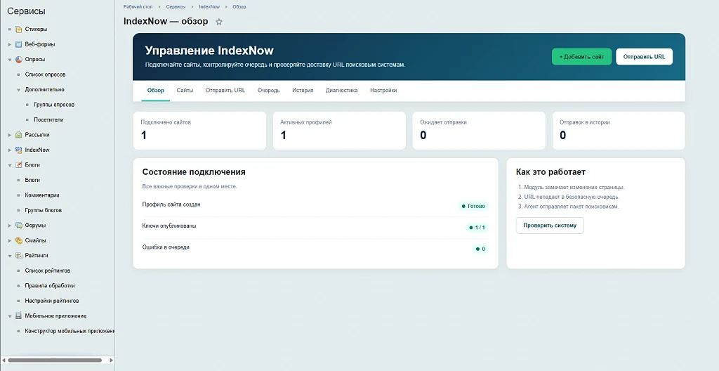 IndexNow: быстрая индексация — 1