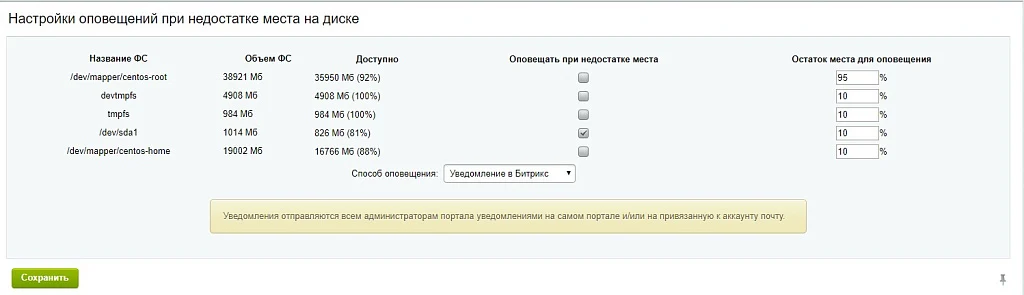 IT-Solution: Контроль дискового пространства — 1