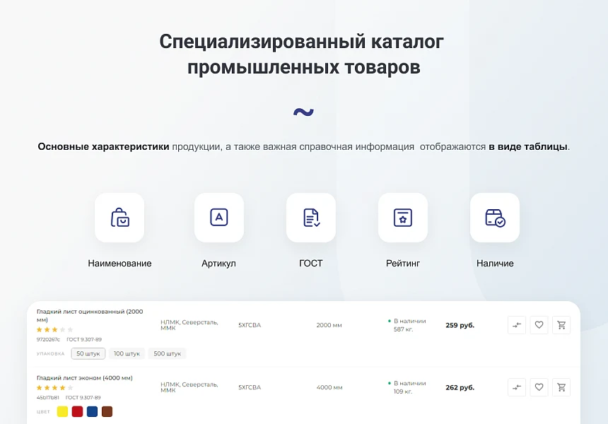 INTEC.Prom - сайт промышленной компании и оптового поставщика с B2B кабинетом и интернет-магазином — 3