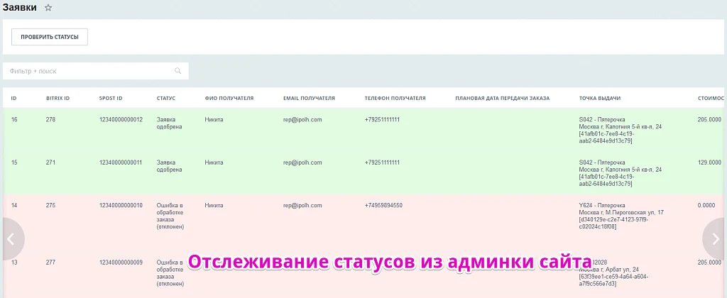 Интеграция с 5post — 5