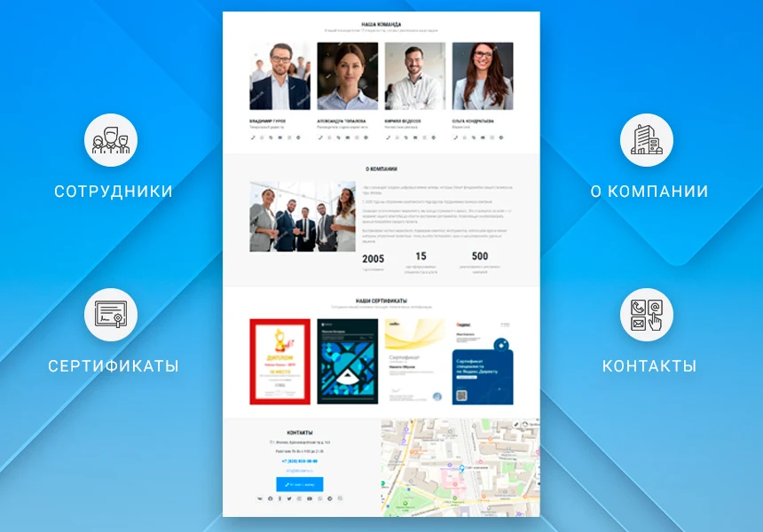 Готовый одностраничный сайт: Корпоративный сайт компании, digital-агентство, SMM-интегратор, бизнес — 5