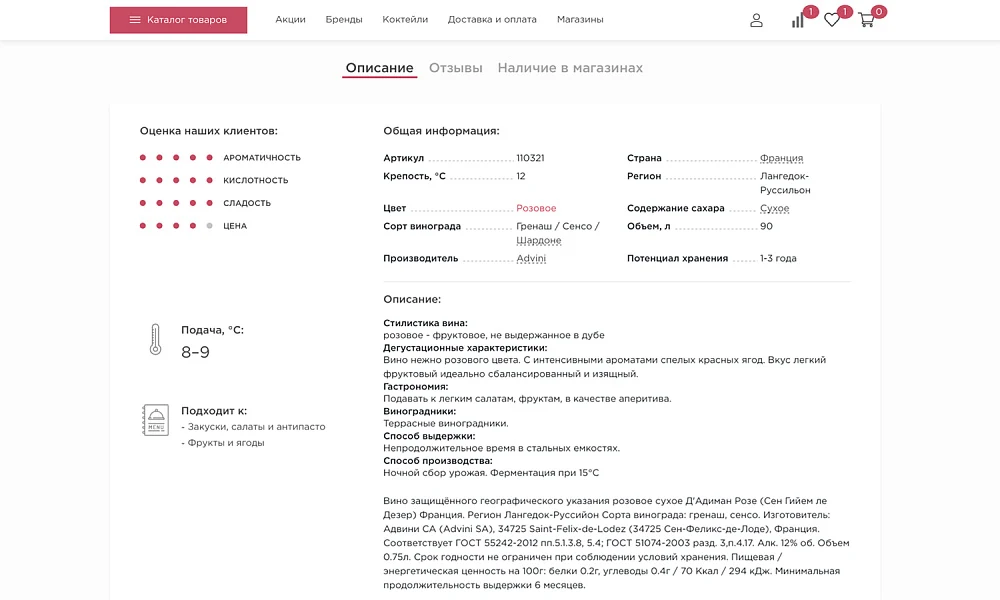 ОТРАСЛЕВОЙ ИНТЕРНЕТ-МАГАЗИН АЛКОГОЛЬНЫХ НАПИТКОВ И ПРОДУКТОВ ПИТАНИЯ «КРАЙТ: НАПИТКИ.RETAIL» — 10