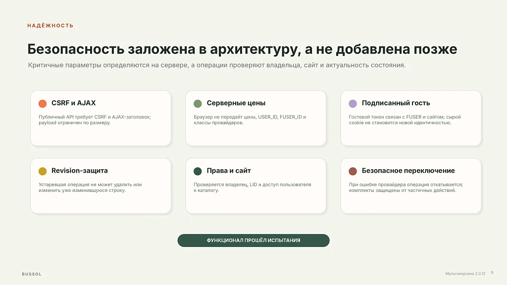 BUSSOL: Мультикорзина — несколько корзин для интернет-магазина — 10
