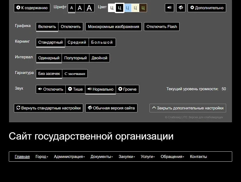 Слабовид LITE: Версия для слабовидящих — 3