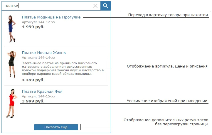 Быстрый поиск товаров — 1