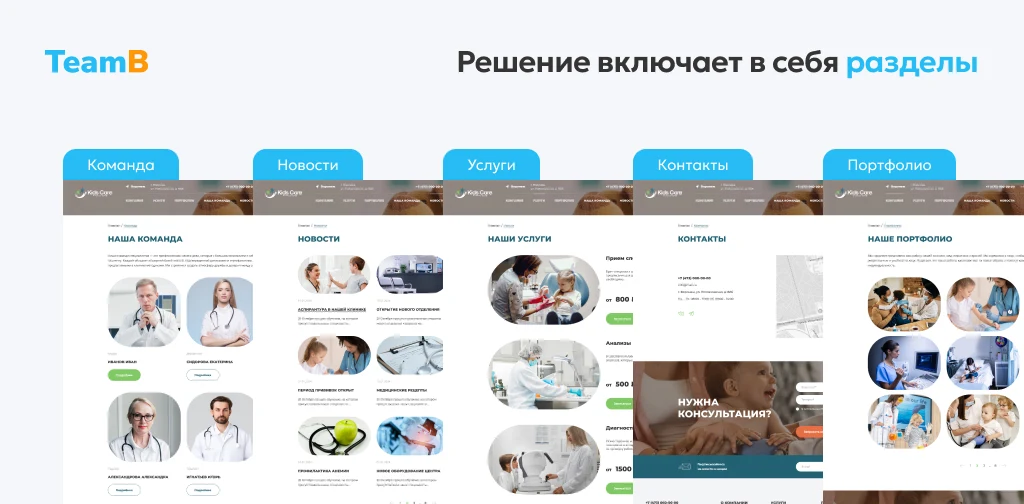 Team-B — Сайт Детская медицина, Детский доктор, справки, вызов на дом — 3