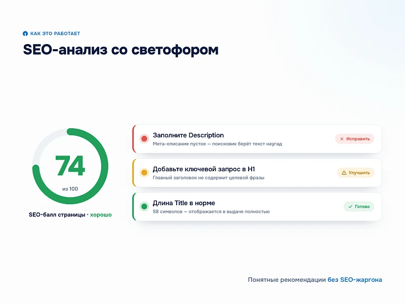 SEO & GEO Оптимизатор: мета-теги, анализ страниц, llms.txt для нейросетей — 3