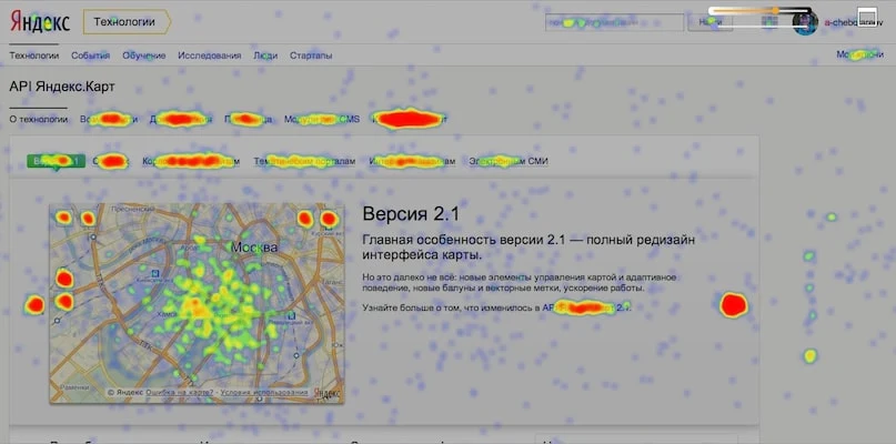 Webvisor and Site Map in Yandex.Metrica — 2