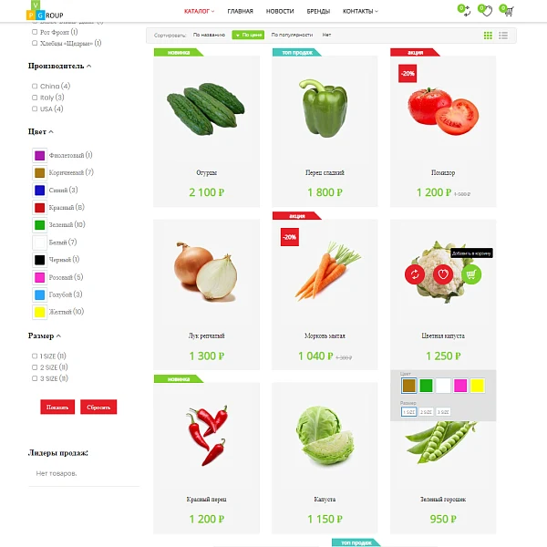 Pvgroup.Food - Online grocery store. Starting from Startup with the constructor - No. 60129 — 6