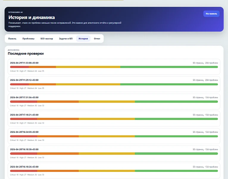 SiteGuard AI: SEO, заявки и контроль сайта — 2