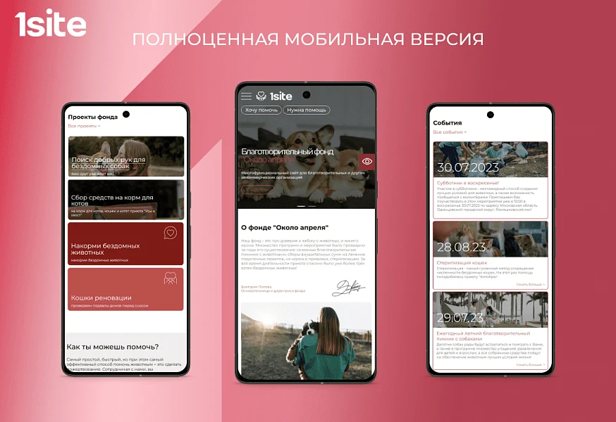 1Site.NKO - Сайт некоммерческой организации, благотворительного фонда — 6
