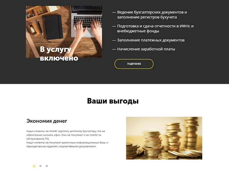 IP Accountant - Website for service companies: accounting, auditing, etc. — 2
