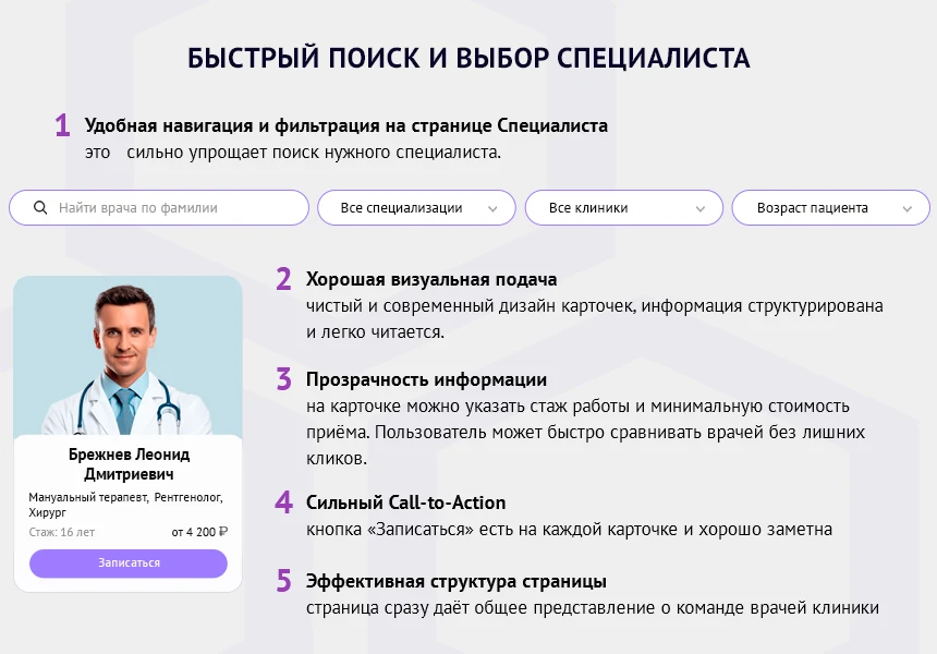 ZEBRA.MED – Медицинский центр с модулем записи — 4