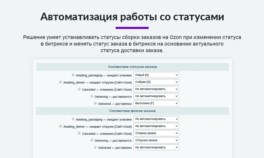 Интеграция с Ozon (Озон) по API. Цены, остатки, заказы, статусы, акты — 6