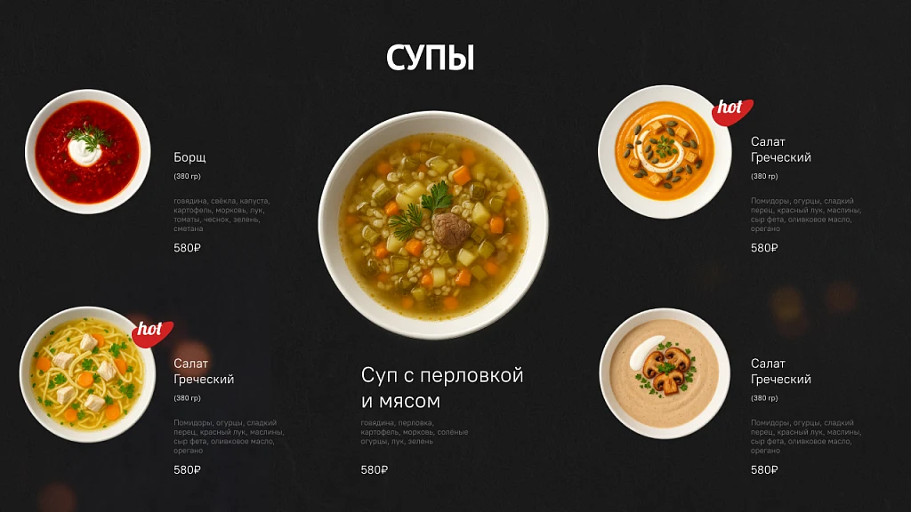 Сafeboard - Создание и моментальная актуализация цифровых меню-бордов для вашего кафе — 7