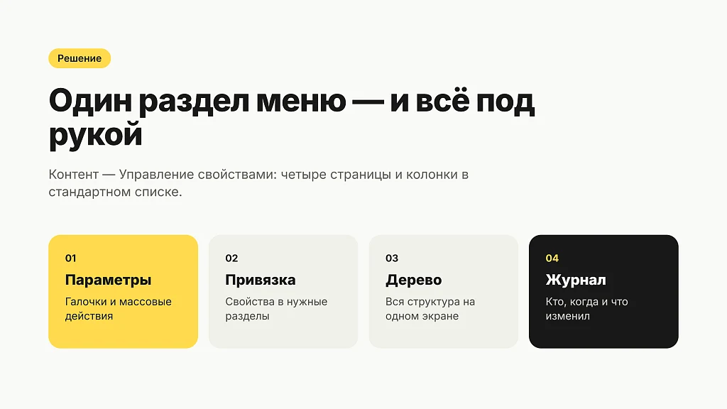 Управление свойствами инфоблоков — 3