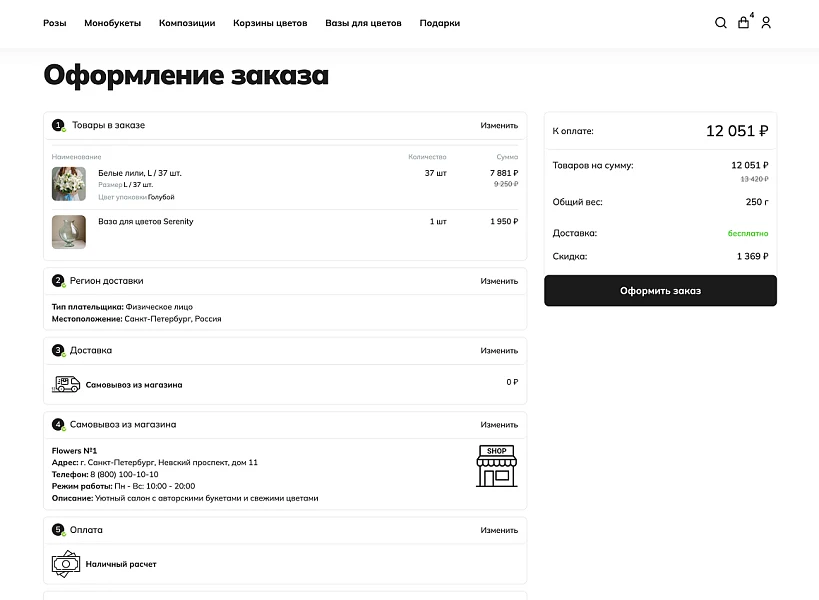 INDUSTRY-SPECIFIC ONLINE FLOWER, BOUQUET, AND GIFT SHOP «KRAYT: FLOWERS» — 10