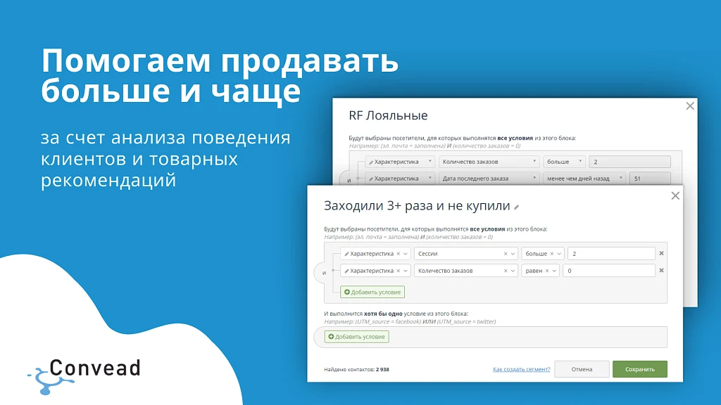 Convead: единая платформа для автоматизации и персонализации маркетинга. — 2