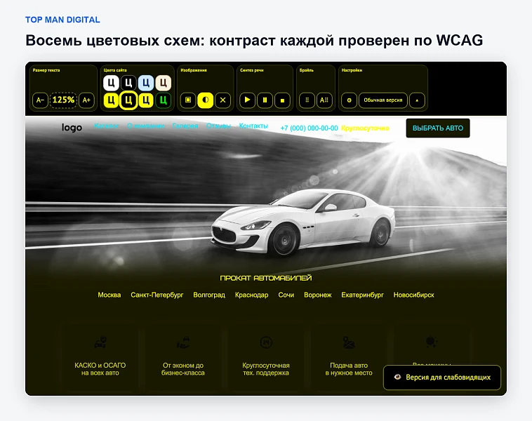 Версия для слабовидящих с OCR документов, озвучиванием и Брайлем — 2