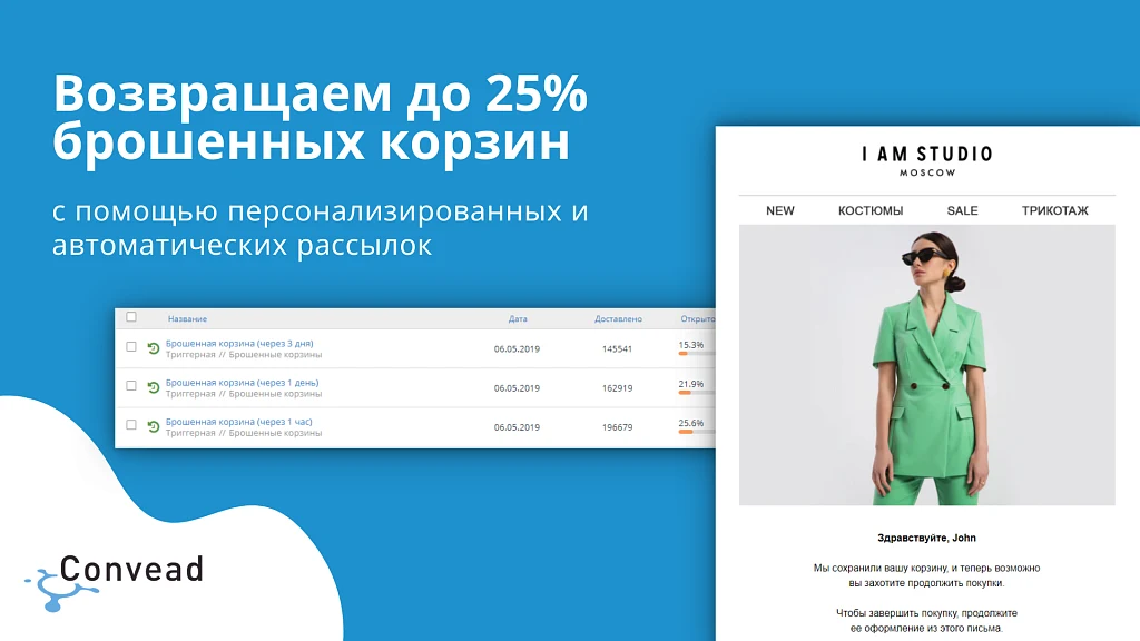 Convead: единая платформа для автоматизации и персонализации маркетинга. — 1