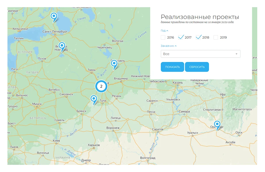 whatAsoft: Яндекс.карта объектов инфоблока — 6