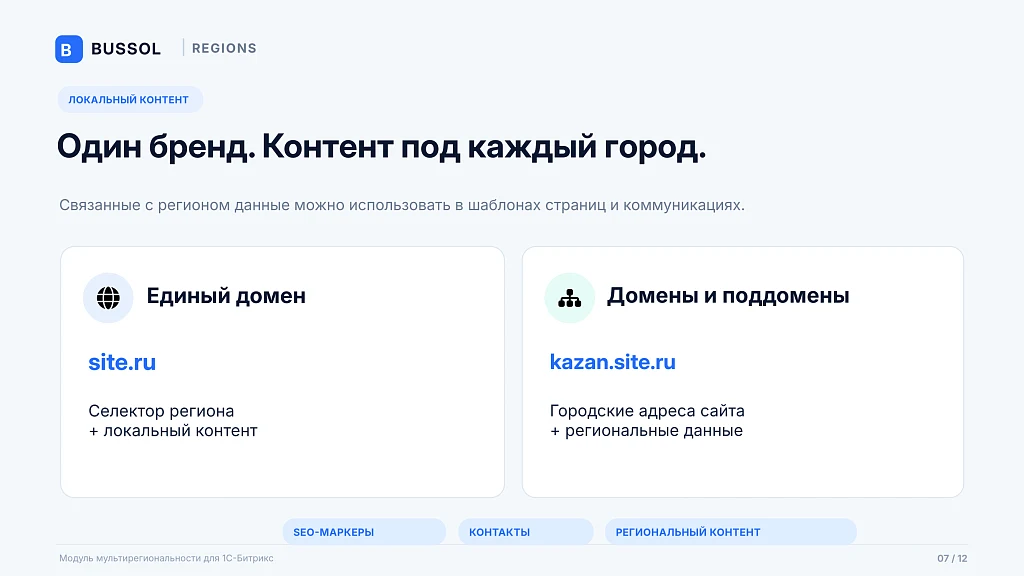 Bussol: Мультирегиональность — 7