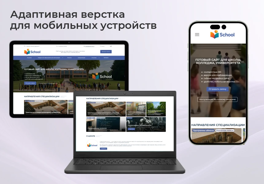 BS: Школа (ФЗ) - сайт школы, университета, колледжа, лицея, гимназии, интерната, института, ВУЗа — 3