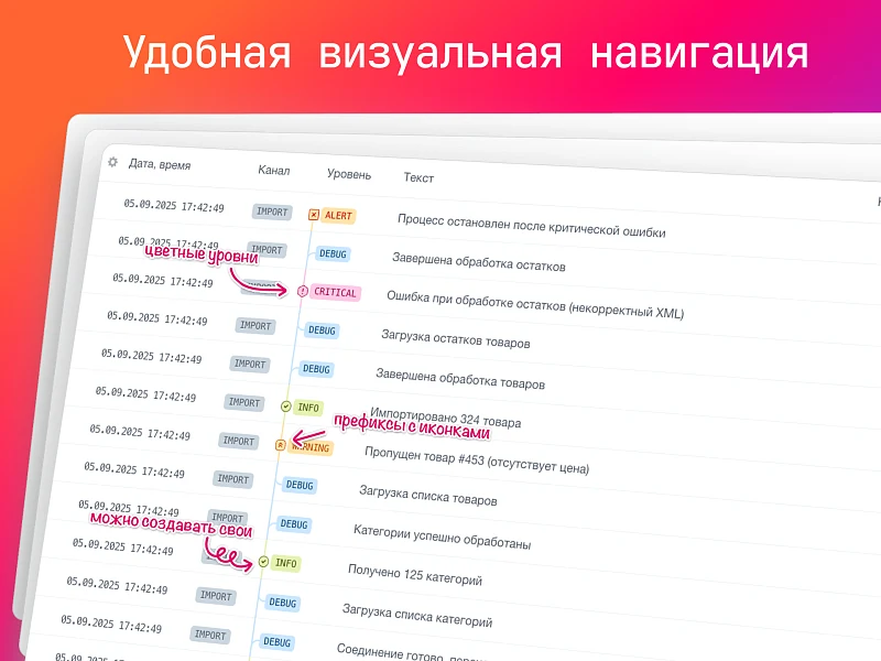 iHead: Логи — Monolog 3 в админке Битрикс — 1