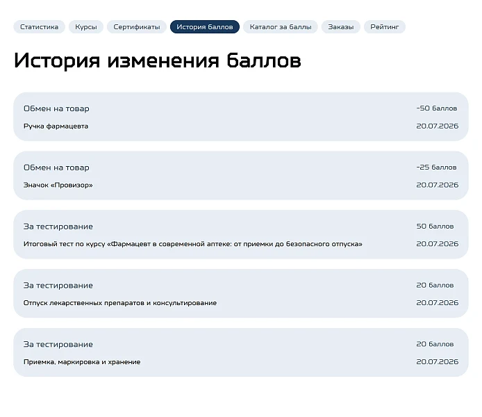 Indexis: Обучение с геймификацией: курсы, модули, уроки, тесты, сертификаты, обмен баллов, рейтинг — 16