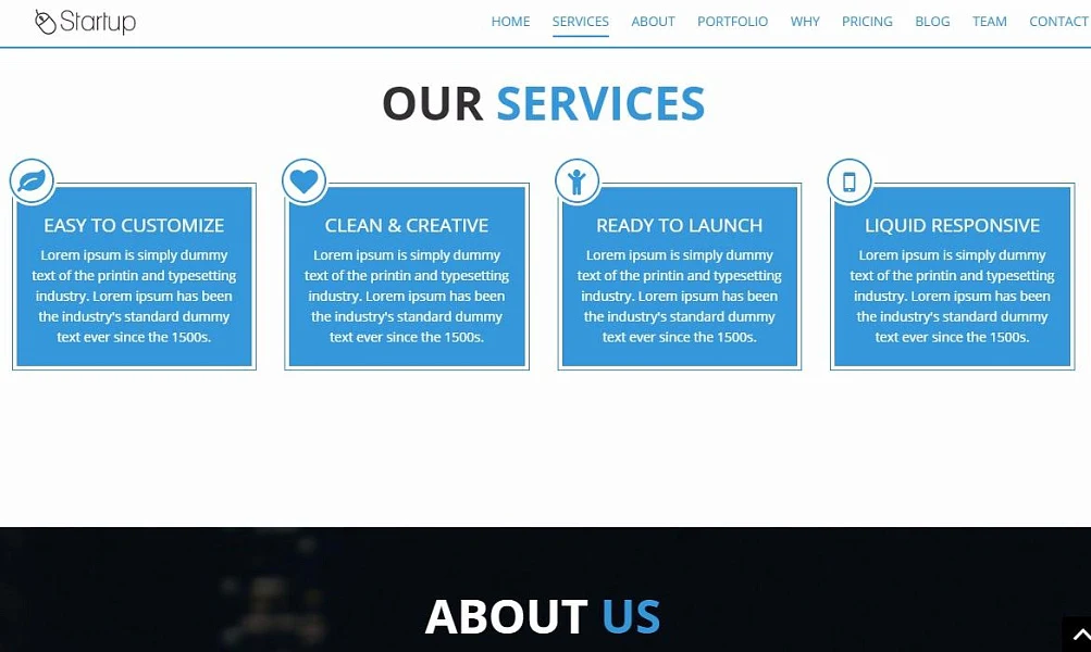 Startup Website — 2