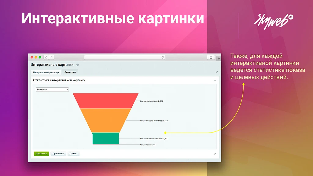Interactive Picture Builder. Object selection, photo labels, tooltip and link configuration — 7