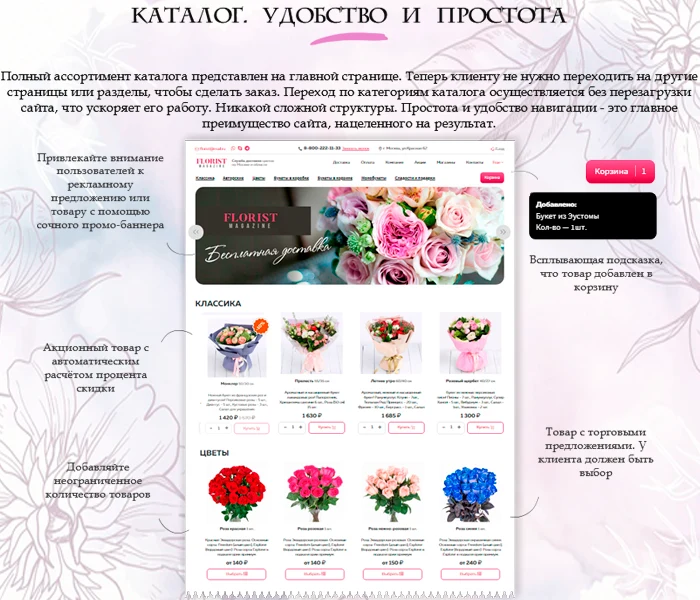 Florist: flower delivery, gifts, flower shop on Start — 2