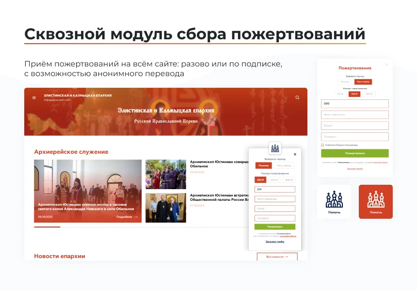 ARTBYTE.CHURCH - готовое решение для храмов, епархий, монастырей — 8